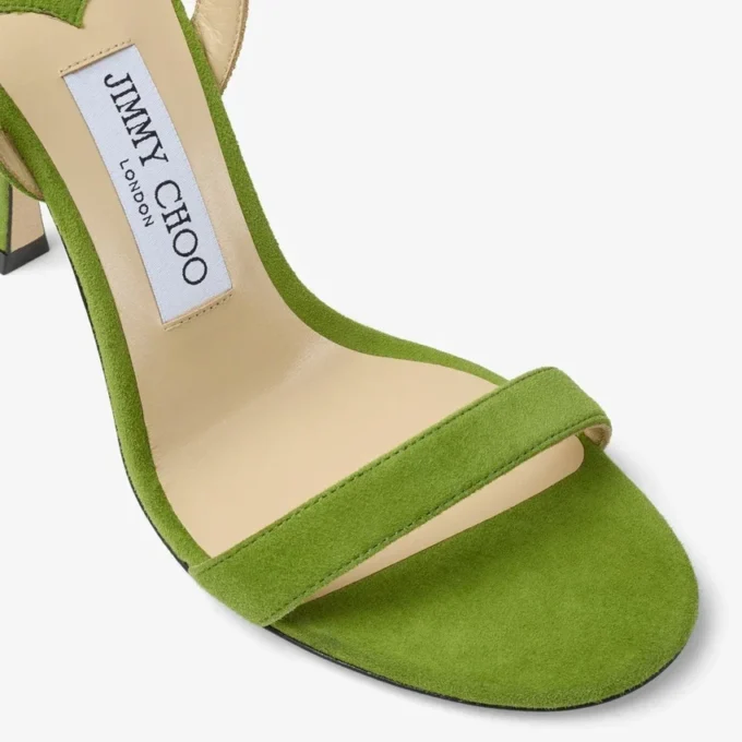 Sandalias Jenn 100 de ante color trébol Sandalias Jenn 100 de ante color trébol