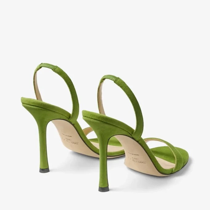 Sandalias Jenn 100 de ante color trébol Sandalias Jenn 100 de ante color trébol