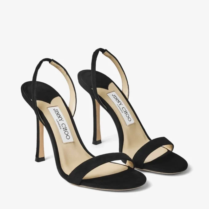 Sandalias Jenn 100 de ante negro Sandalias Jenn 100 de ante negro