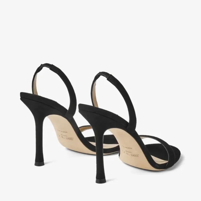 Sandalias Jenn 100 de ante negro Sandalias Jenn 100 de ante negro