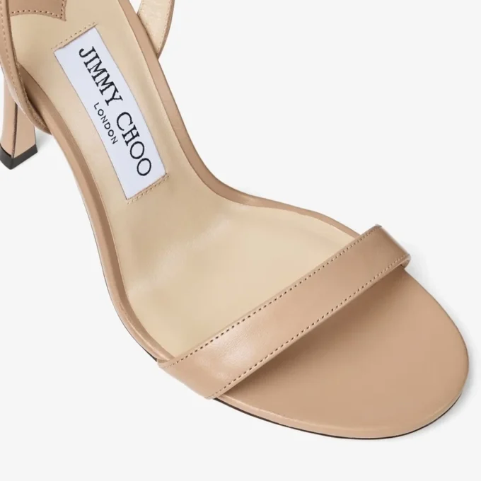 Sandalias Jenn 100 de piel napa color chai Sandalias Jenn 100 de piel napa color chai