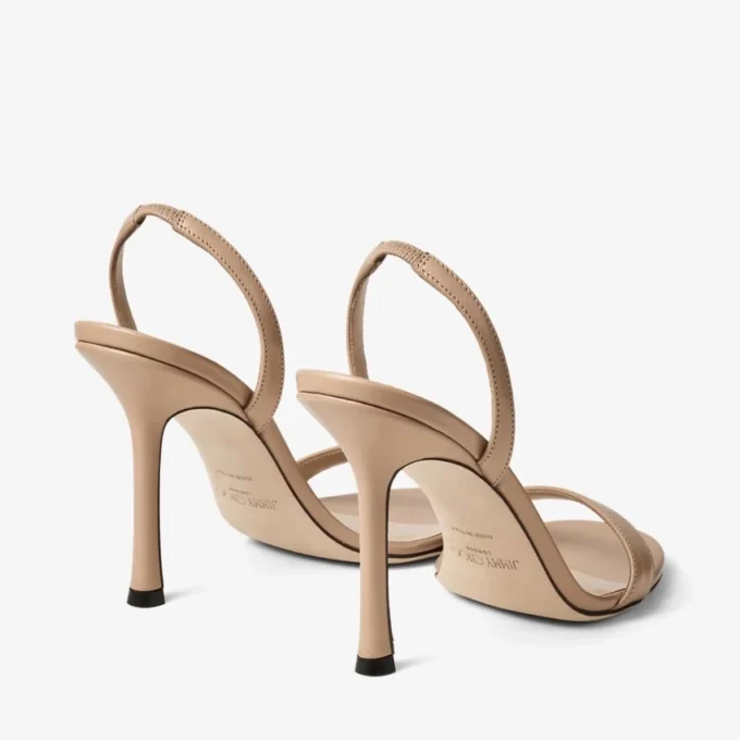 Sandalias Jenn 100 de piel napa color chai Sandalias Jenn 100 de piel napa color chai