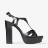Sandalias Kesia 120 de cuero negro