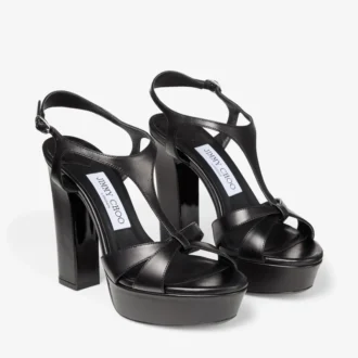 Sandalias Kesia 120 de cuero negro