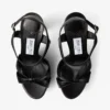 Sandalias Kesia 120 de cuero negro