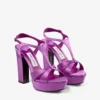 Sandalias Kesia 120 de satén violeta orquídea Sandalias Kesia 120 de satén violeta orquídea