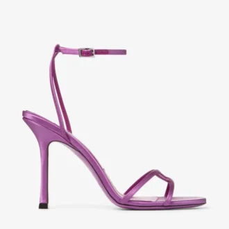 Sandalias Leo 100 de satén violeta orquídea