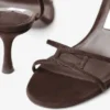 Sandalias Leo 65 de ante color chocolate