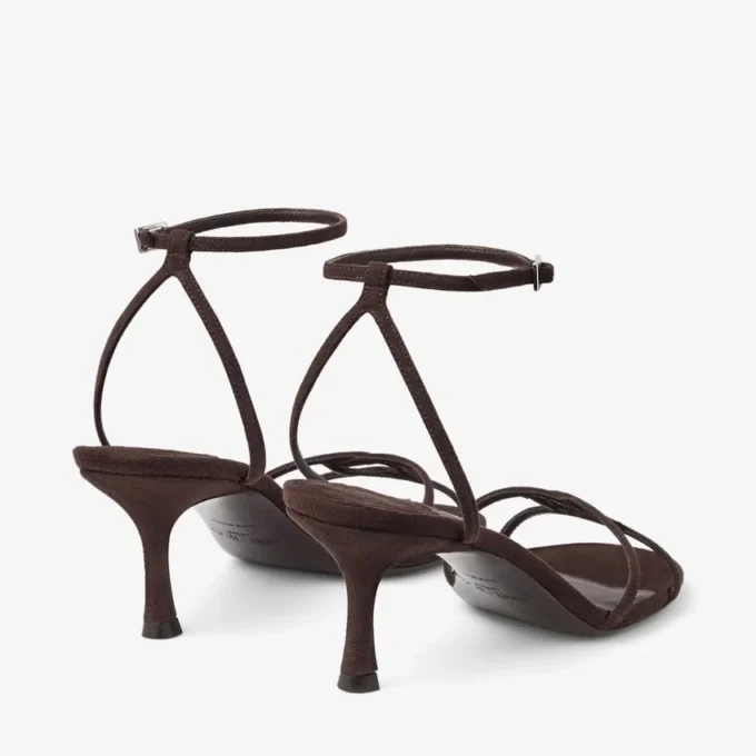 Sandalias Leo 65 de ante color chocolate