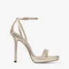 Sandalias Moza Platform 120 de tejido Platinum Brilliance Sandalias Moza Platform 120 de tejido Platinum Brilliance