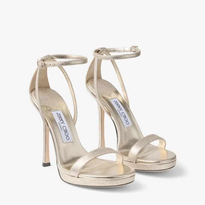 Sandalias Moza Platform 120 de tejido Platinum Brilliance Sandalias Moza Platform 120 de tejido Platinum Brilliance