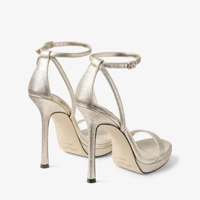 Sandalias Moza Platform 120 de tejido Platinum Brilliance Sandalias Moza Platform 120 de tejido Platinum Brilliance