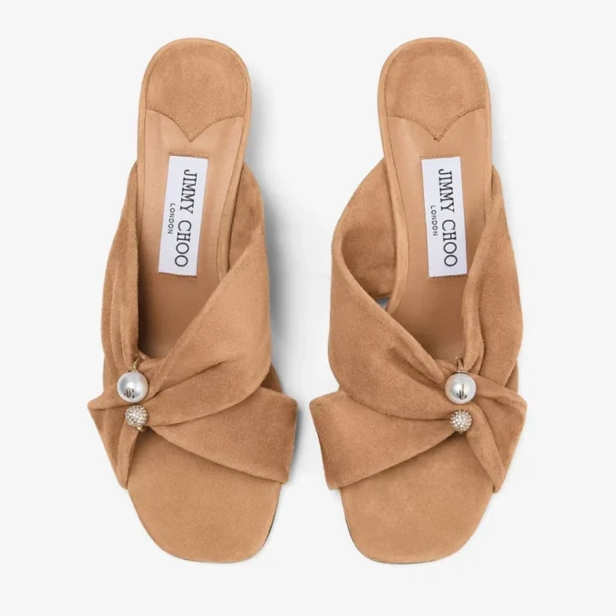 Sandalias Rafi 45 de ante color toffee Sandalias Rafi 45 de ante color toffee