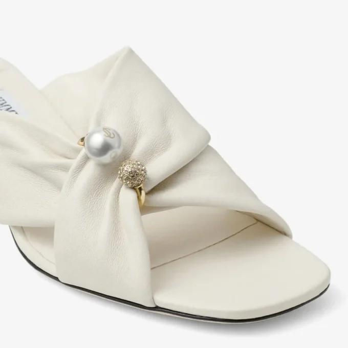 Sandalias Rafi 45 de piel suave color latte Sandalias Rafi 45 de piel suave color latte