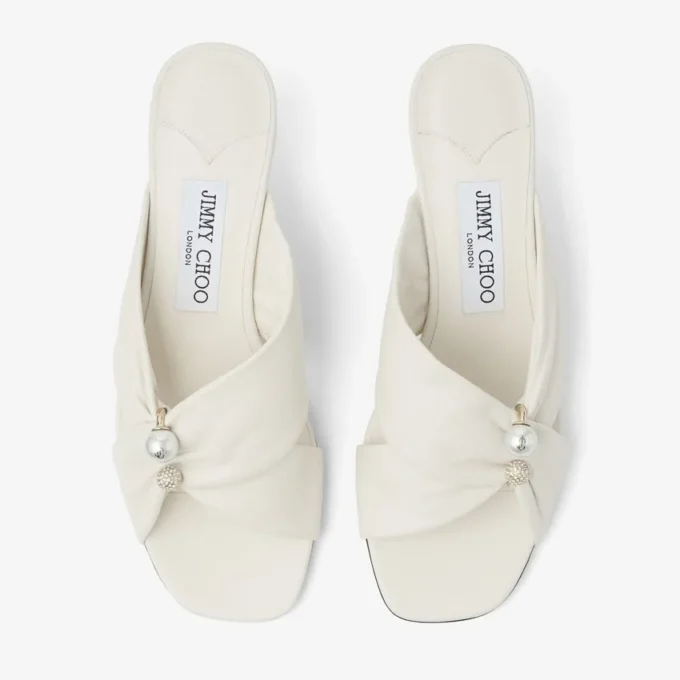Sandalias Rafi 45 de piel suave color latte Sandalias Rafi 45 de piel suave color latte
