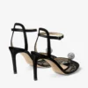 Sandalias Sacora 85 de encaje negro con esfera adornada con cristales Sandalias Sacora 85 de encaje negro con esfera adornada con cristales