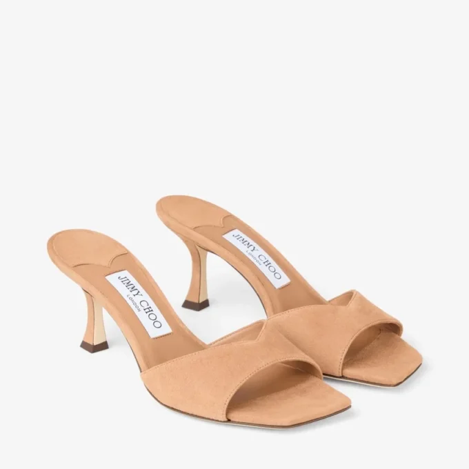 Sandalias Skye 70 de ante color toffee