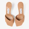 Sandalias Skye 70 de ante color toffee