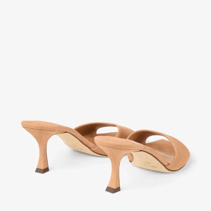 Sandalias Skye 70 de ante color toffee