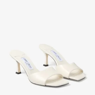 Sandalias Skye 70 de piel color café con leche