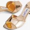 Sandalias Skye 70 de piel metalizada dorada Sandalias Skye 70 de piel metalizada dorada