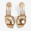 Sandalias Skye 70 de piel metalizada dorada Sandalias Skye 70 de piel metalizada dorada