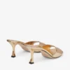 Sandalias Skye 70 de piel metalizada dorada Sandalias Skye 70 de piel metalizada dorada