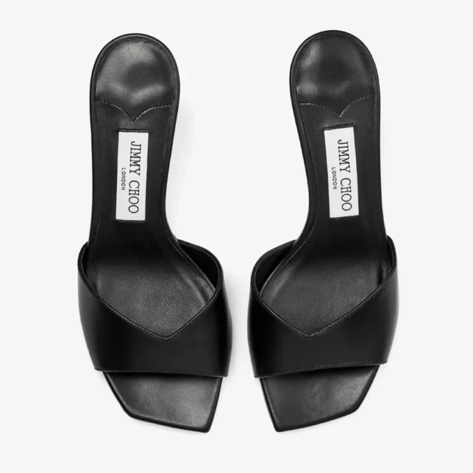 Sandalias Skye 70 de piel negra Sandalias Skye 70 de piel negra