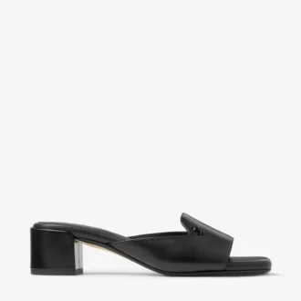 Sandalias tipo mule Dina 45 de piel negra