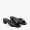 Sandalias tipo mule Dina 45 de piel negra Sandalias tipo mule Dina 45 de piel negra