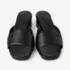 Sandalias tipo mule Dina 45 de piel negra Sandalias tipo mule Dina 45 de piel negra