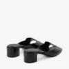 Sandalias tipo mule Dina 45 de piel negra Sandalias tipo mule Dina 45 de piel negra
