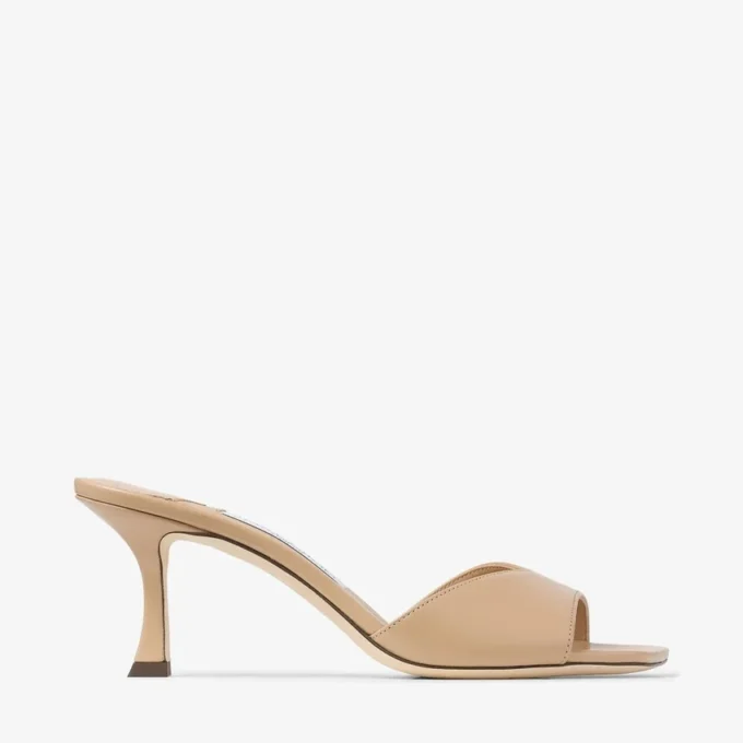 Sandalias tipo mule Skye 70 de piel de becerro Chai Sandalias tipo mule Skye 70 de piel de becerro Chai