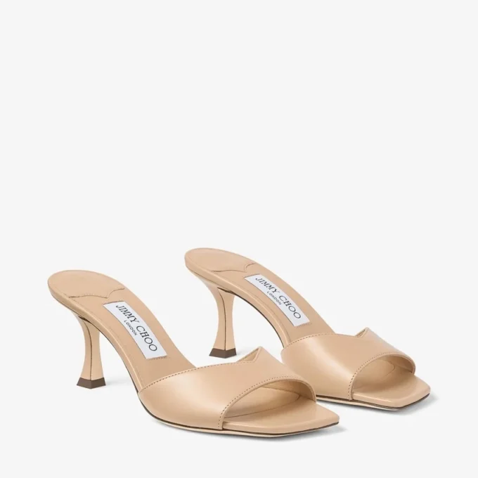 Sandalias tipo mule Skye 70 de piel de becerro Chai Sandalias tipo mule Skye 70 de piel de becerro Chai