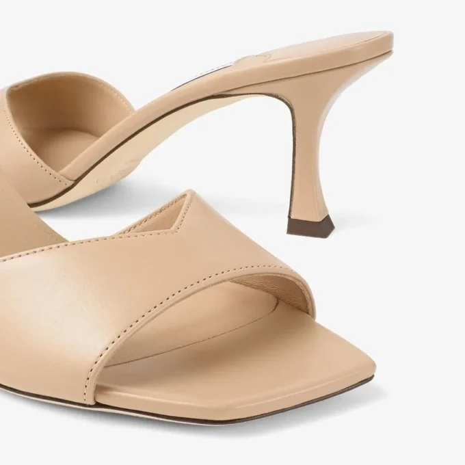 Sandalias tipo mule Skye 70 de piel de becerro Chai Sandalias tipo mule Skye 70 de piel de becerro Chai
