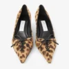 Scarlett 50 Zapatos de salón de potro con estampado de leopardo natural Scarlett 50 Zapatos de salón de potro con estampado de leopardo natural