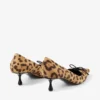 Scarlett 50 Zapatos de salón de potro con estampado de leopardo natural Scarlett 50 Zapatos de salón de potro con estampado de leopardo natural