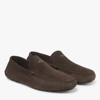 Stanly Driver Zapatos de ante reverso color moca