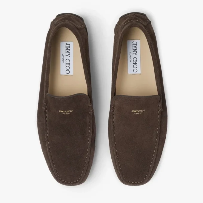 Stanly Driver Zapatos de ante reverso color moca Stanly Driver Zapatos de ante reverso color moca