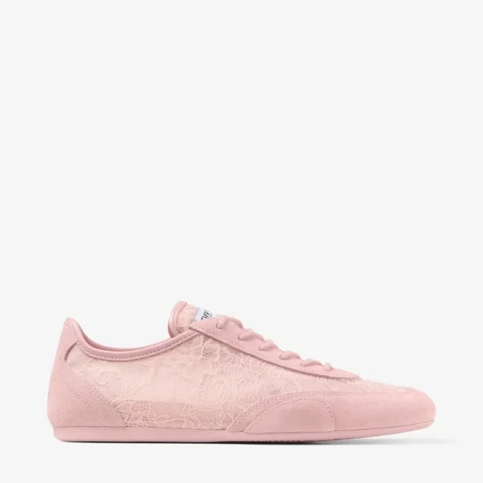 Sunny F de mezcla de cuero rosa y zapatillas bajas con cordones de jimmy choo Sunny F de mezcla de cuero rosa y zapatillas bajas con cordones de jimmy choo