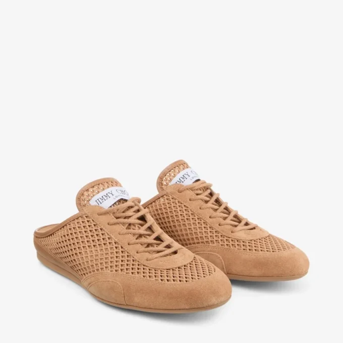 Sunny Mule F Mezcla de piel toffee y malla Diamond Zapatillas bajas Sunny Mule F Mezcla de piel toffee y malla Diamond Zapatillas bajas