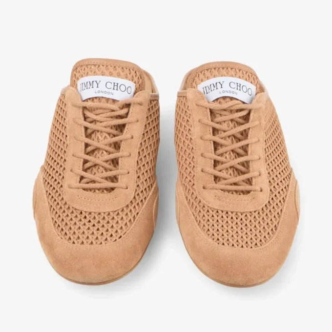 Sunny Mule F Mezcla de piel toffee y malla Diamond Zapatillas bajas Sunny Mule F Mezcla de piel toffee y malla Diamond Zapatillas bajas
