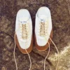 Sunny Mule F: zapatillas bajas de mezcla de piel en tonos latte y toffee y malla Diamond Sunny Mule F: zapatillas bajas de mezcla de piel en tonos latte y toffee y malla Diamond