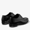 Vine Lace Up Zapatos con cordones de piel de becerro lisa negra