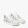 Zapatillas bajas Diamond Light Flex F de mezcla de piel blanca y cordones de piel perforada Zapatillas bajas Diamond Light Flex F de mezcla de piel blanca y cordones de piel perforada