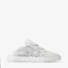 Zapatillas bajas Diamond Light Flex F de mezcla de piel blanca y cordones de piel perforada Zapatillas bajas Diamond Light Flex F de mezcla de piel blanca y cordones de piel perforada