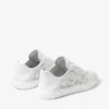 Zapatillas bajas Diamond Light Flex F de mezcla de piel blanca y cordones de piel perforada Zapatillas bajas Diamond Light Flex F de mezcla de piel blanca y cordones de piel perforada