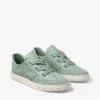 Zapatillas bajas Diamond Light Flex F de mezcla de piel Verde y cordones de piel perforada Zapatillas bajas Diamond Light Flex F de mezcla de piel Verde y cordones de piel perforada