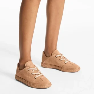 Zapatillas bajas Diamond Light Flex F en mezcla de ante y cuero color toffee