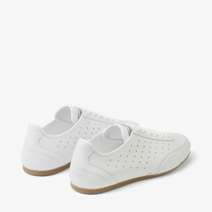Zapatillas bajas «Sunny F» en combinación de piel blanca y color goma Zapatillas bajas «Sunny F» en combinación de piel blanca y color goma